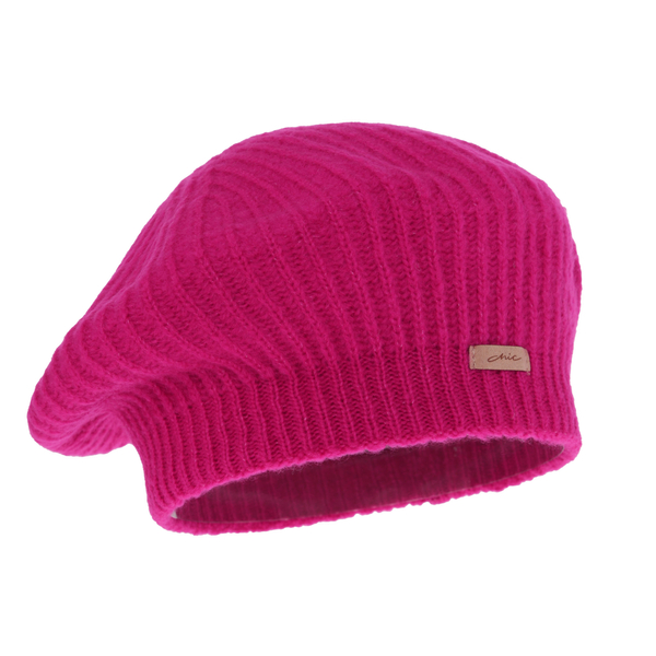 Baskenmütze Winter Damen in Rosa Grace