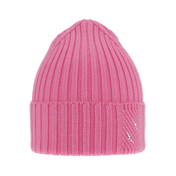 Wintermütze Damen 100% extrafeine Merinowolle Rosa Ariga