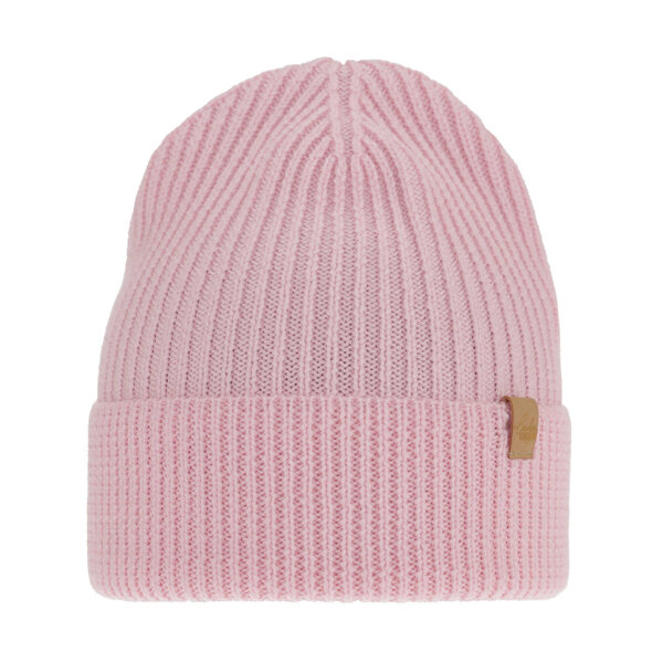 Wintermütze Damen 100% extrafeine Merinowolle Rosa Isla