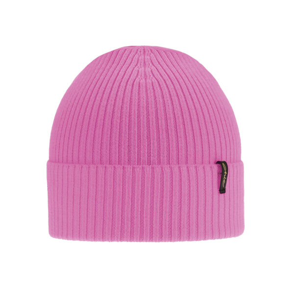 Wintermütze Damen 100% extrafeine Merinowolle Rosa Megan