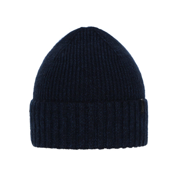 Wintermütze Herren aus Merinowolle in Navy Blau Nori