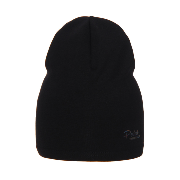 Herbst und Frühlingsmütze Damen Schwarz Poezja
