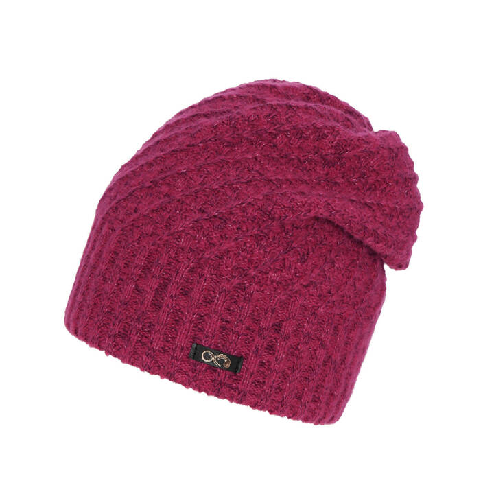 Wintermütze Damen aus Merinowolle in Rosa Misha