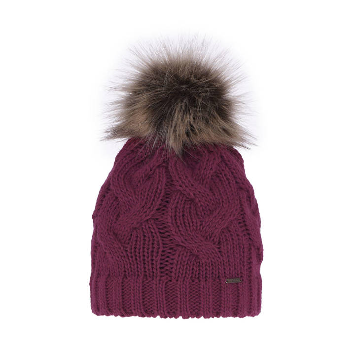 Wintermütze Damen mit Bommel Rosa Terri