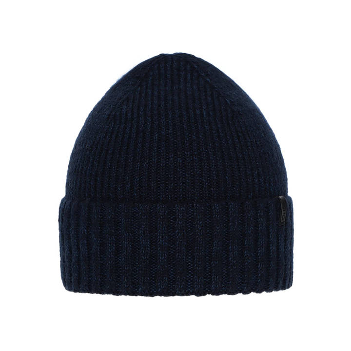 Wintermütze Herren aus Merinowolle in Navy Blau Nori