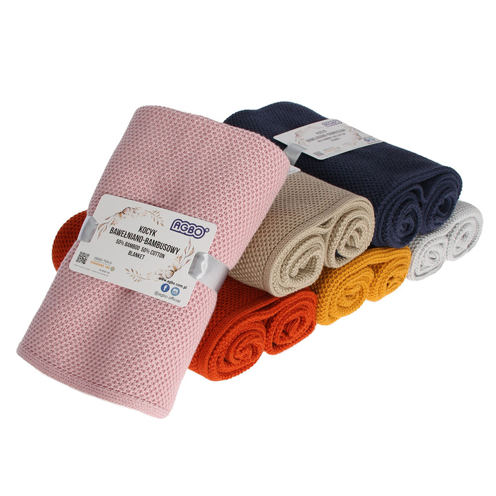 Baby und Kinder Decke aus 50% Bambus-Fasern, 50% Bamwolle Rot Bing