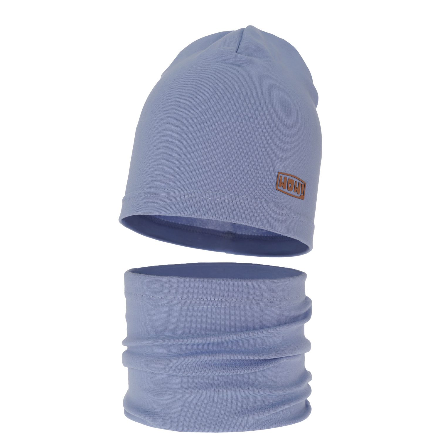 Herbst und Frühlingsset Jungen: Mütze und Schlauchschal Blau Frizer