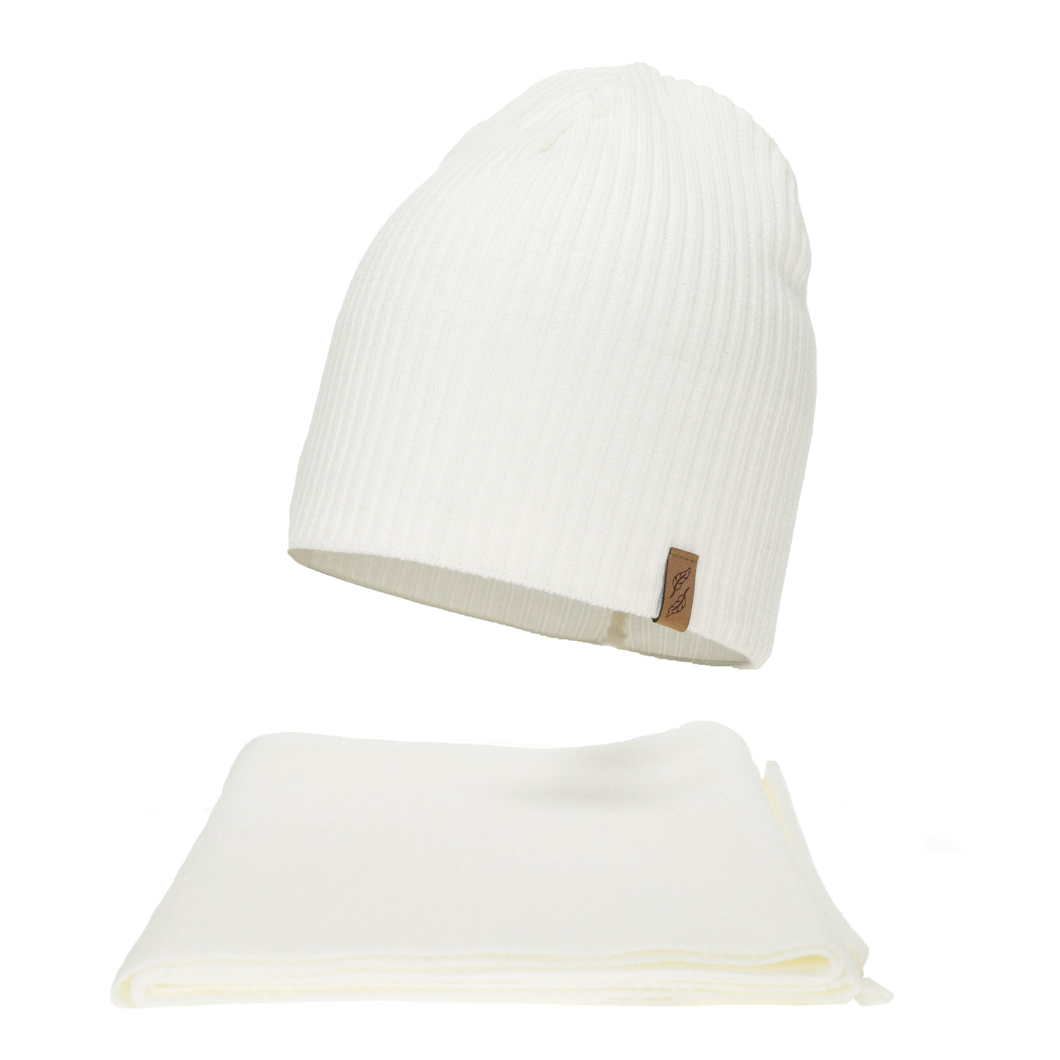 Winterset Damen: Mütze und Schal, Winter, cremeweiß, Fena