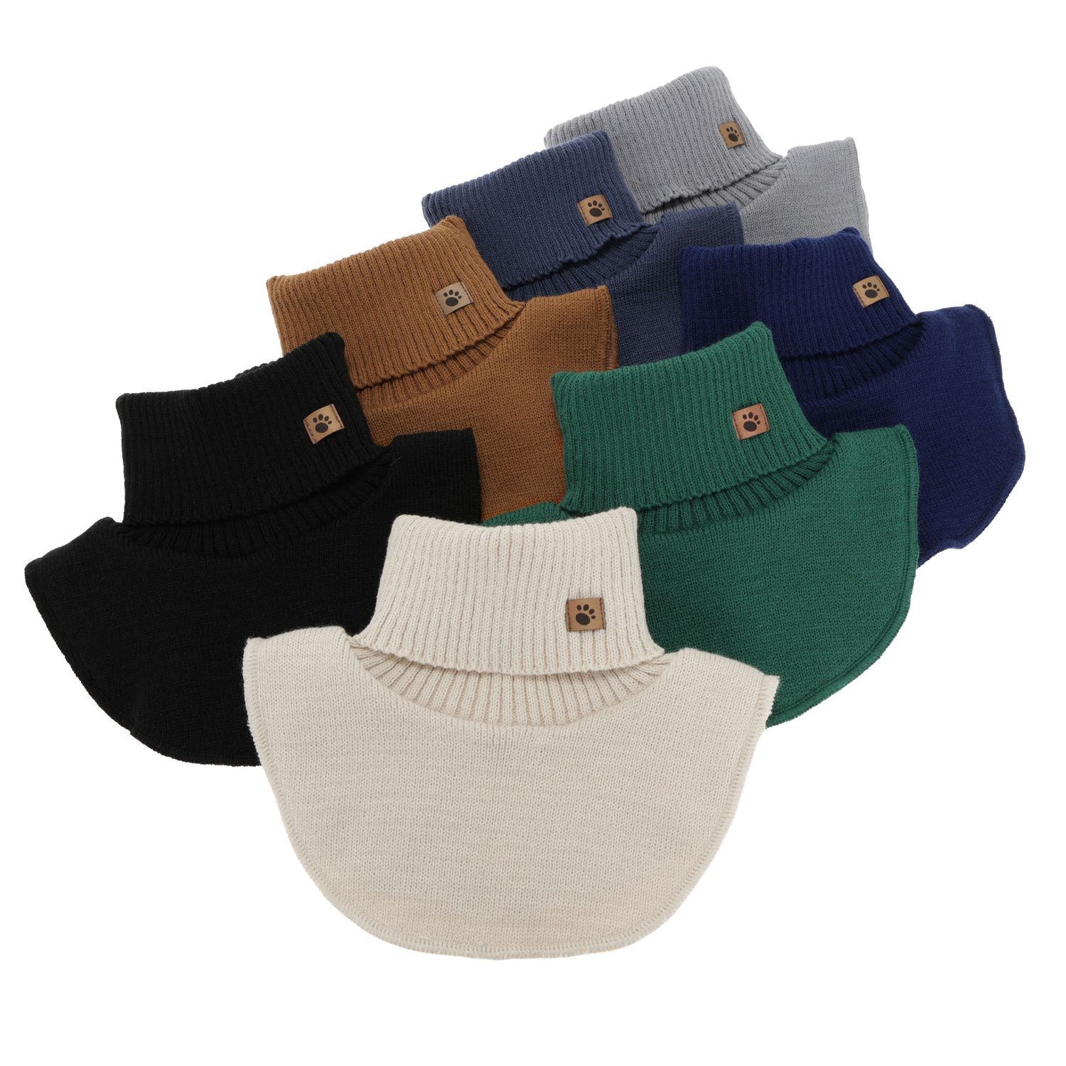 Eigenständiger Halswärmer für Jungen, Winter, honiggelb, mit Fleecefutter, Lamor