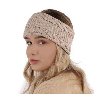 Stirnband Damen Cremefarben Bera