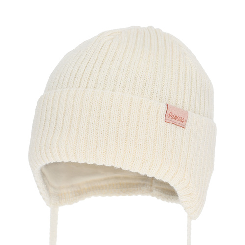 Wintermütze für Mädchen, creme, , mit Merinowolle, Punia