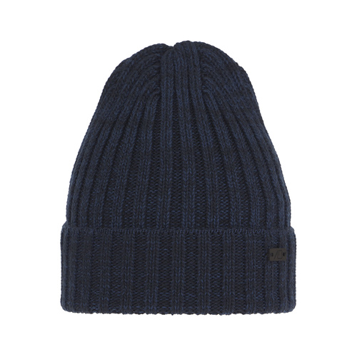 Wintermütze Herren aus Merinowolle in Blau Timon