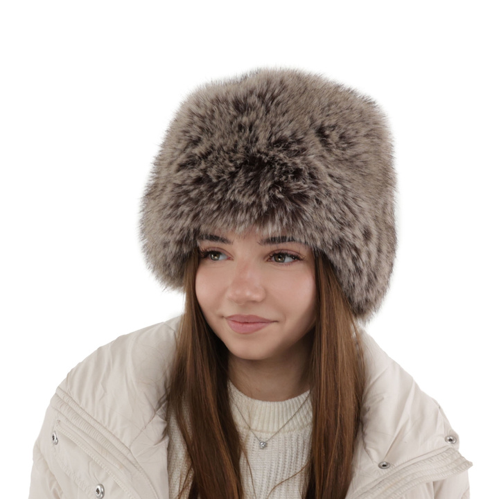 Wintermütze Damen gefüttert mit Wollfleece in Beige Holly