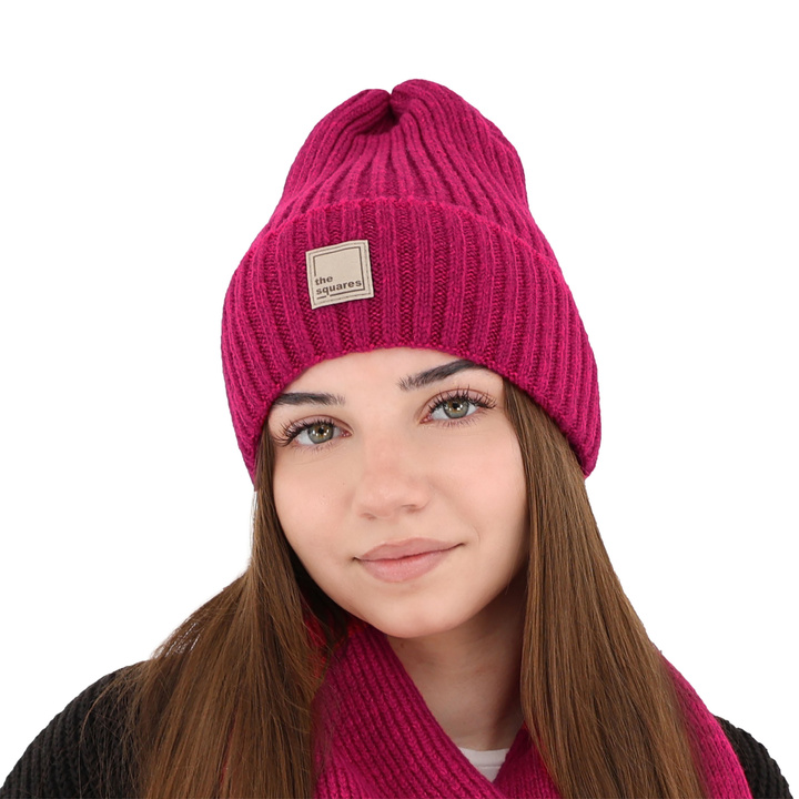 Wintermütze Damen aus Merinowolle Rosa Benedetta