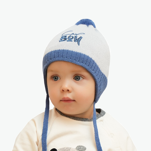 Herbst und Frühlingsmütze für Jungen Navy Blau Korni