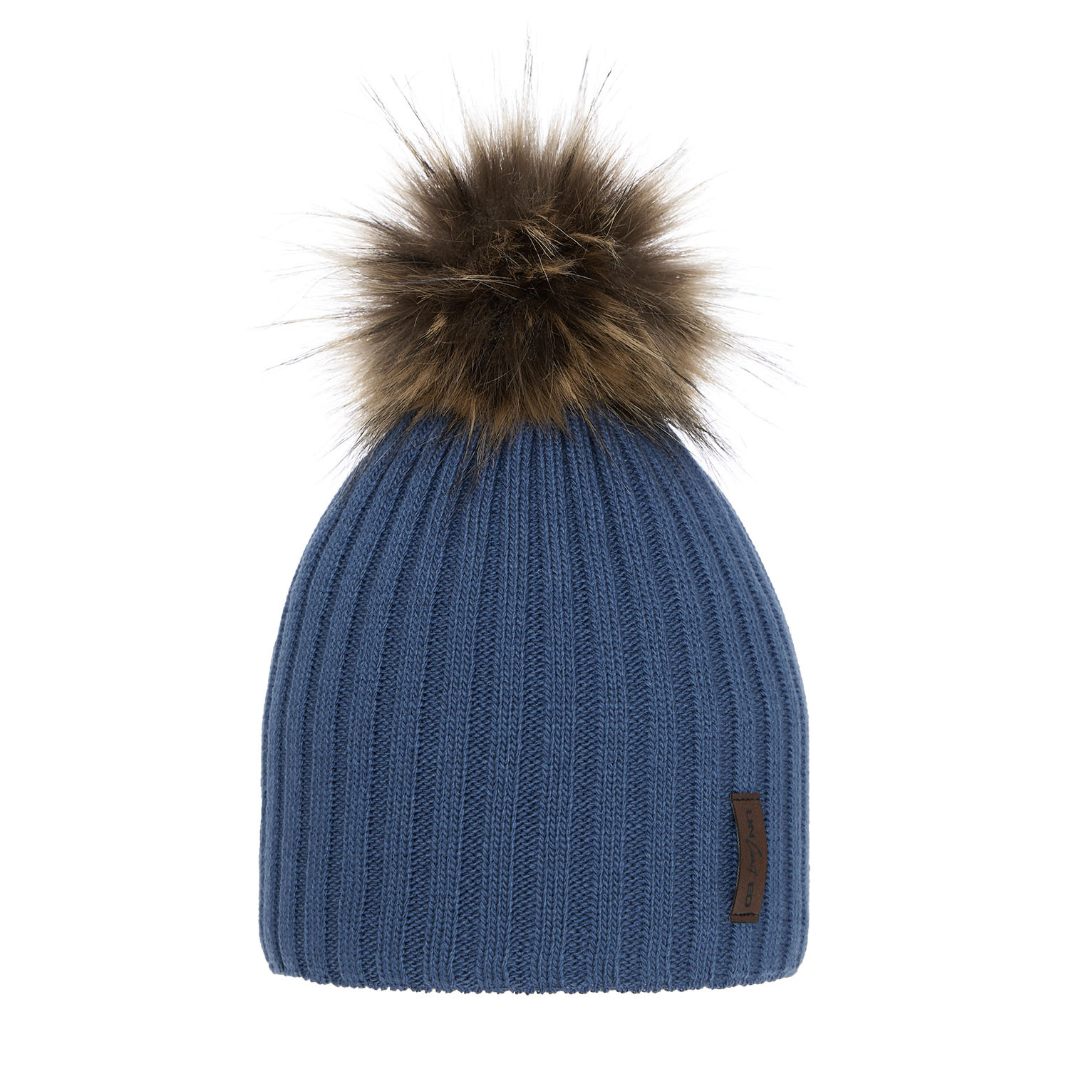 Wintermütze Jungen mit Bommel Blau Amur