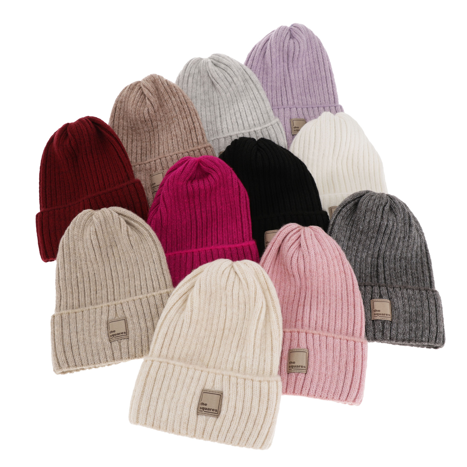 Wintermütze Damen aus Merinowolle Beige Benedetta