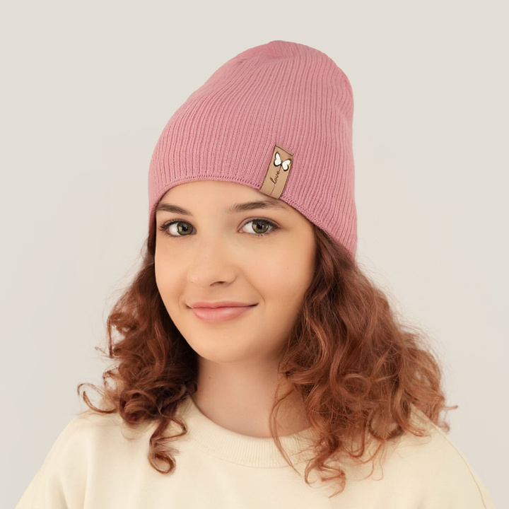 Herbst und Frühlingsmütze für Mädchen Beige Rachela