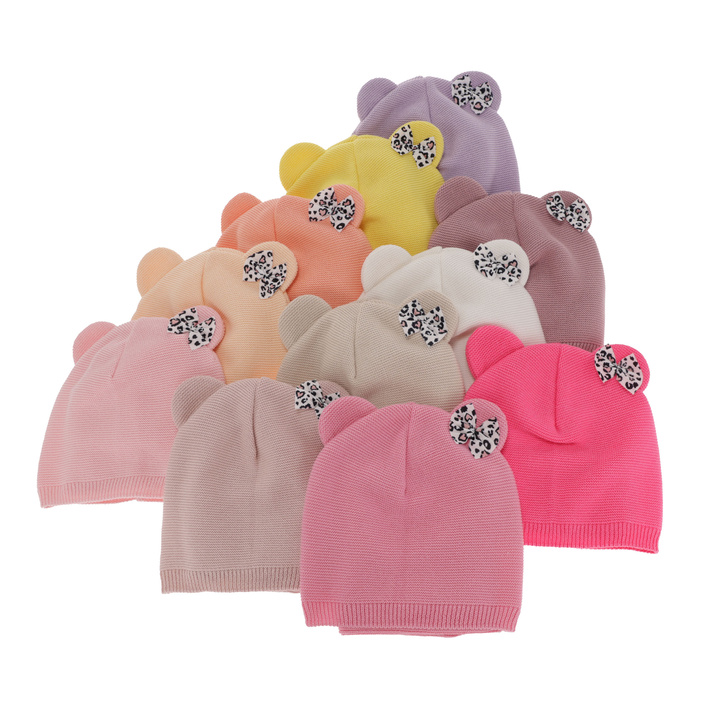 Herbst und Frühlingsset Mädchen: Mütze und Schlauchschal Violett Nicolette