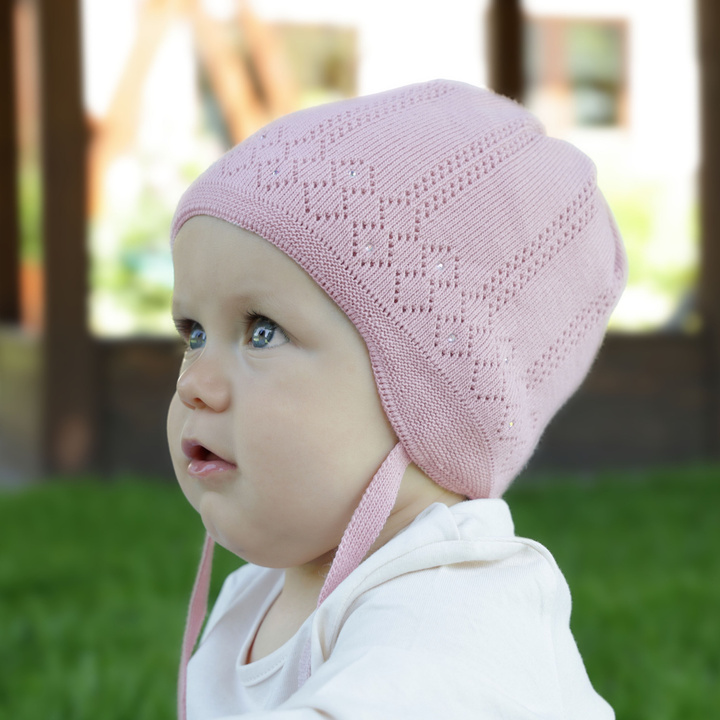 Herbst und Frühlingsmütze für Mädchen Violett Antila