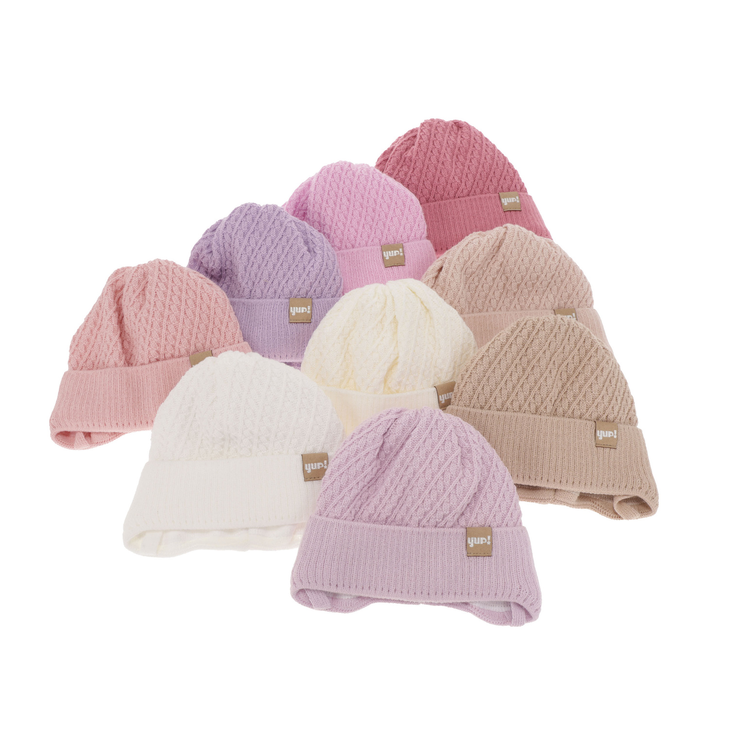 Herbst und Frühlingsmütze für Mädchen Beige Dafia