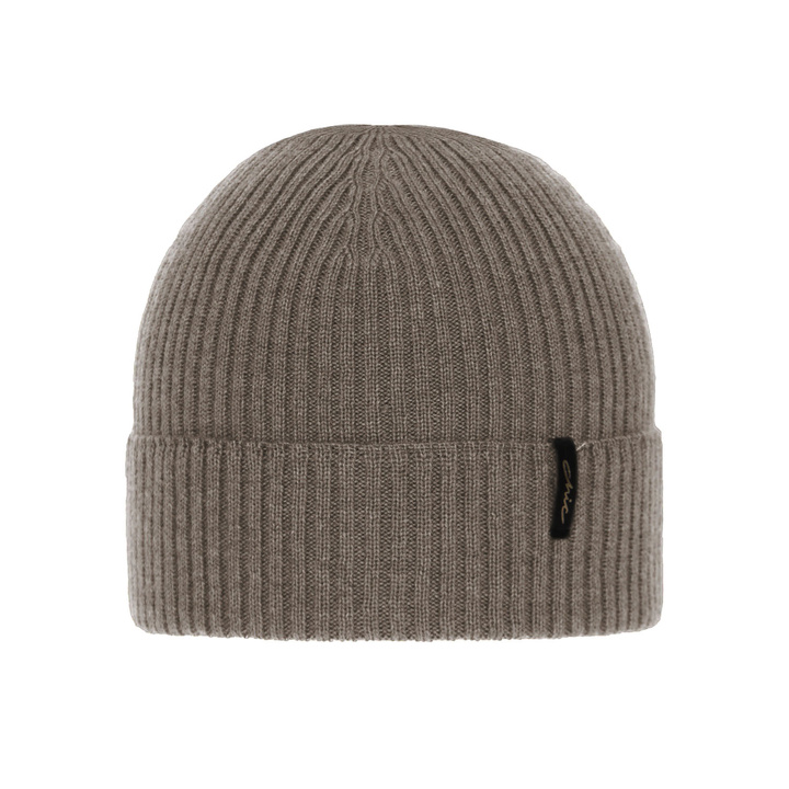 Wintermütze Damen, braun, 100% Merinowolle, Megan