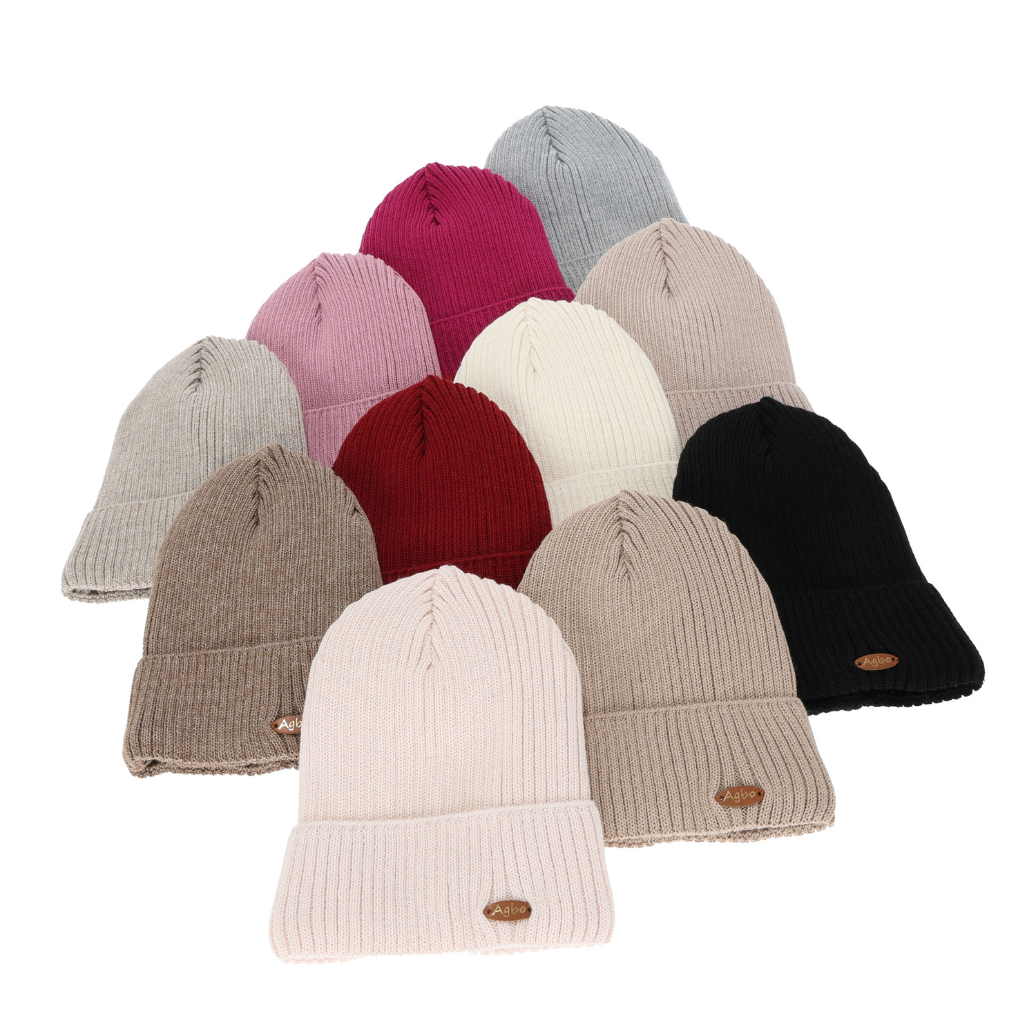 Wintermütze Damen, schwarz, mit Merinowolle Shila