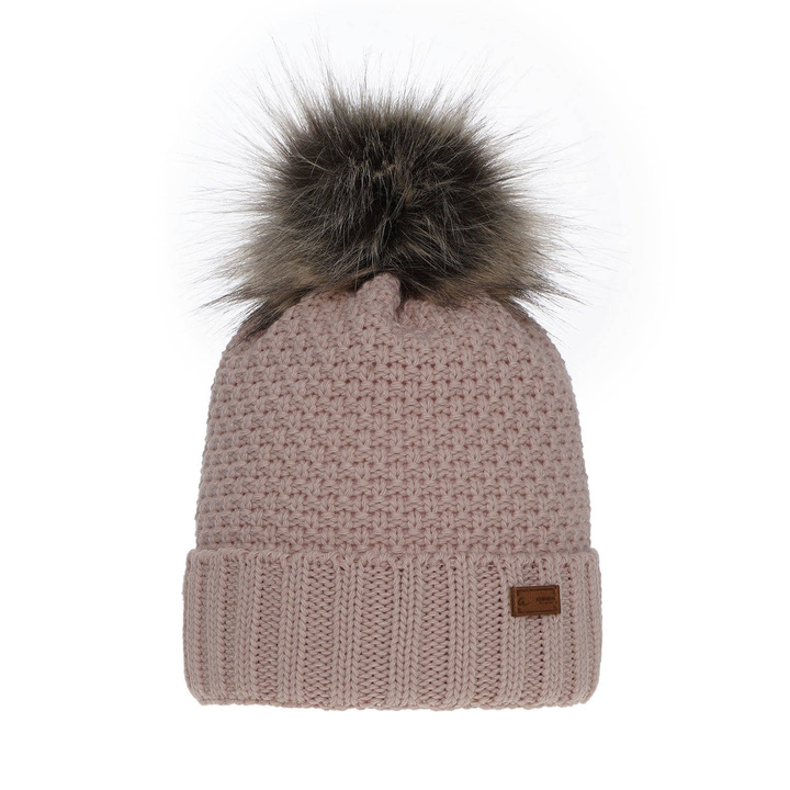 Wintermütze für Mädchen mit Bommel Rosa Pola
