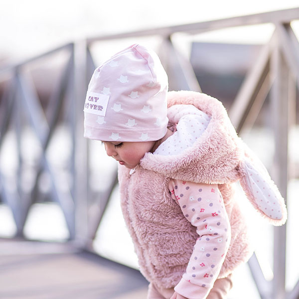 Herbst und Frühlingsmütze für Mädchen Beige Lewia