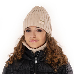 Winterset Mädchen: Mütze und Schlauchschal Camel Sula
