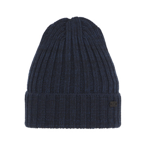 Wintermütze Herren aus Merinowolle in Blau Timon