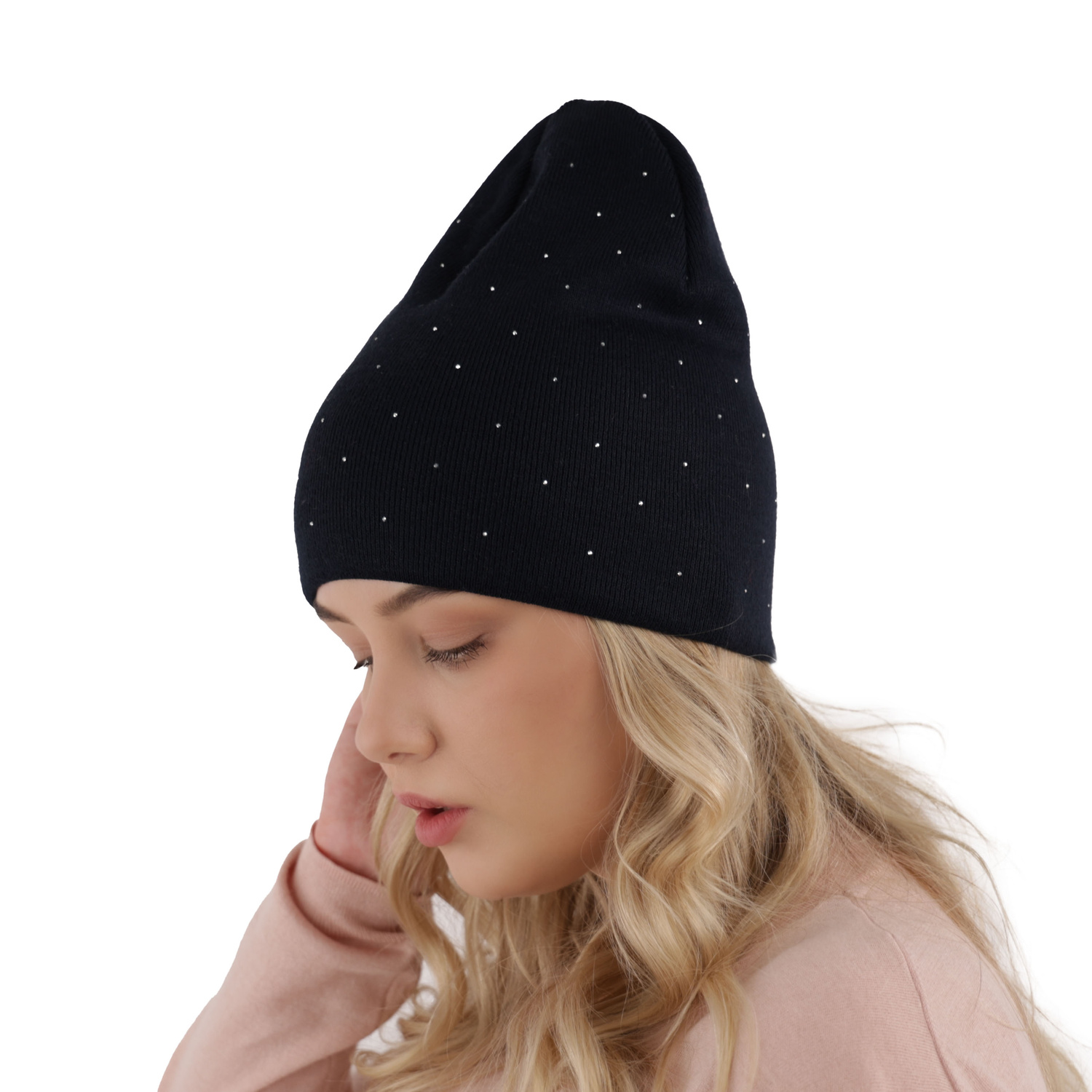 Herbst und Frühlingsmütze Damen Schwarz Grecja