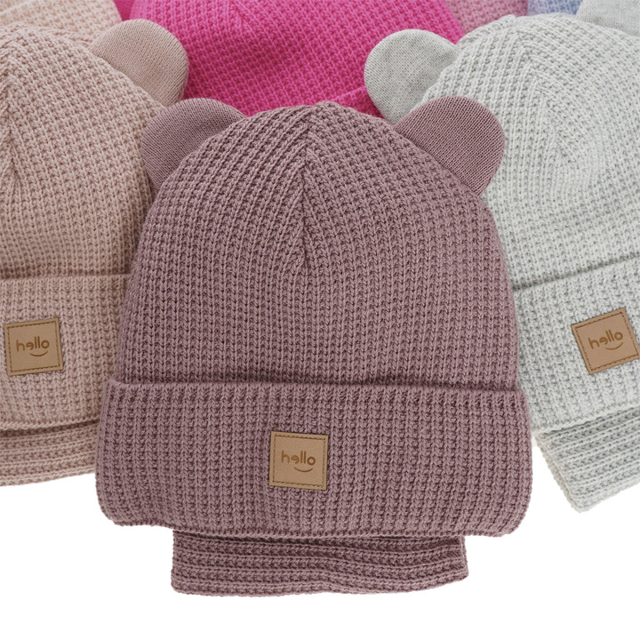Winterset Mädchen: Mütze und Schlauchschal Rosa Harper