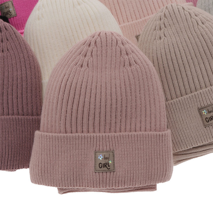 Winterset Mädchen: Mütze und Schlauchschal in Rosa Georgina