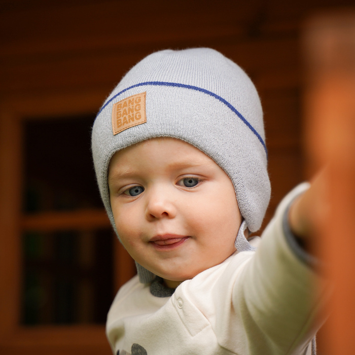 Herbst und Frühlingsmütze für Jungen Navy Blue Ethan
