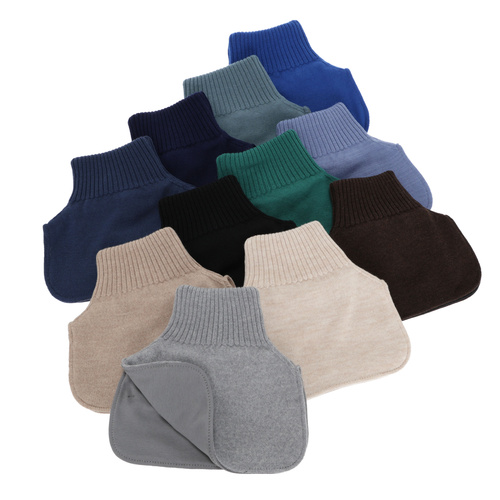 Halswärmer für Jungen, Winter, 100% Merinowolle, Baumwollfutter, blau, Tiket