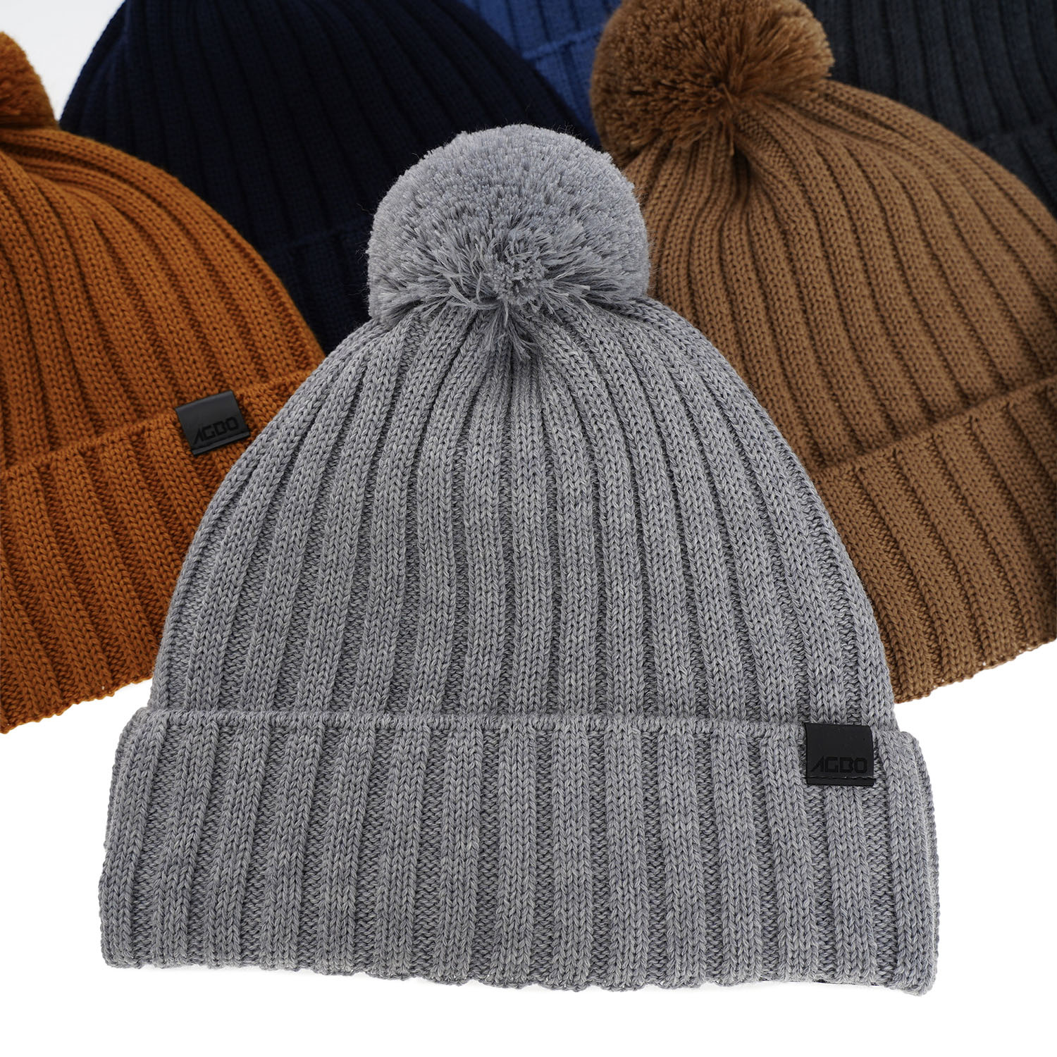 Wintermütze Herren aus Merinowolle in khaki Korynt