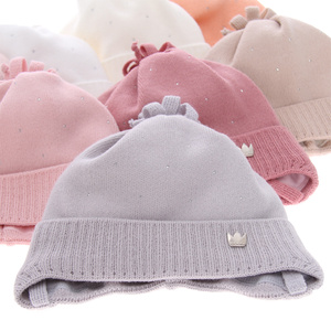 Herbst und Frühlingsmütze für Mädchen Beige Oliwka