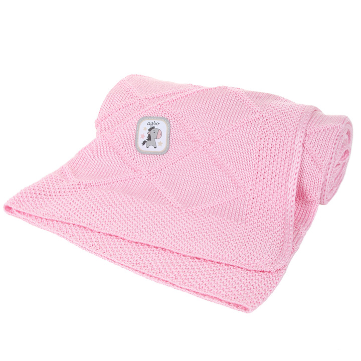 Baby und Kinder Decke aus 100% Bambus-Fasern Rosa Rio