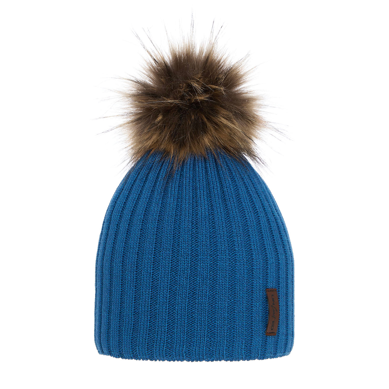 Wintermütze Jungen mit Bommel Blau Amur