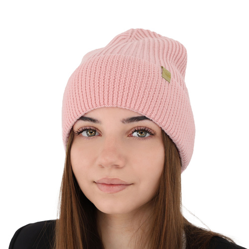 Wintermütze Damen 100% extrafeine Merinowolle Grün Isla