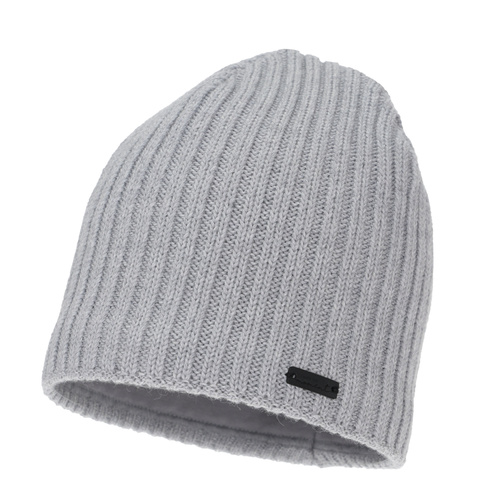 Wintermütze Damen, grau, mit Merinowolle, Soletta