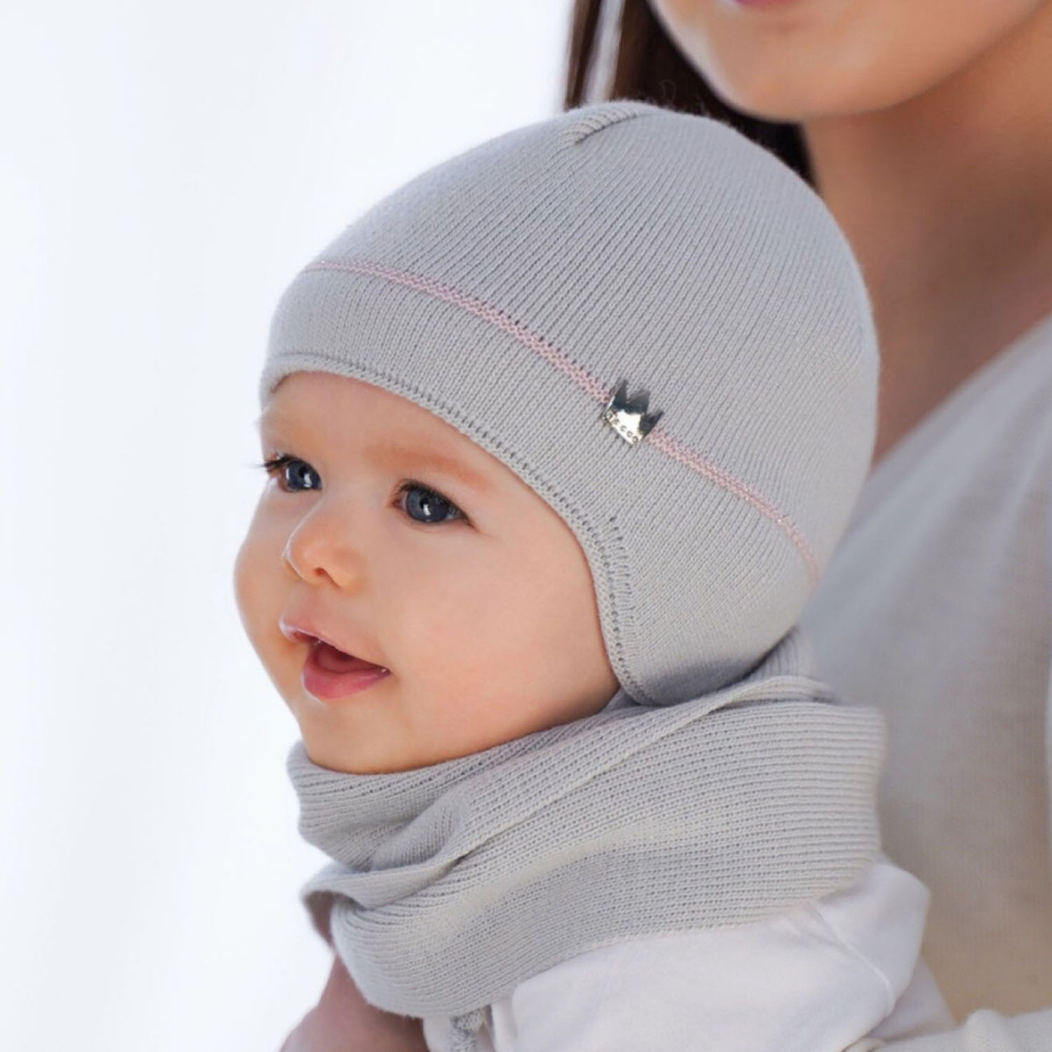 Winterset Mädchen: Mütze und Schal Violett Elina