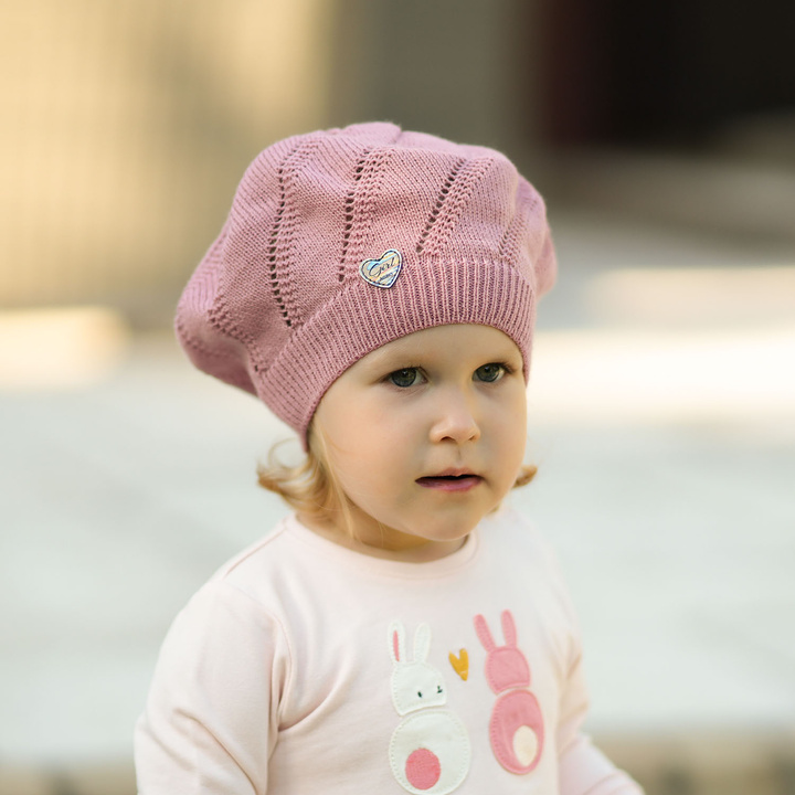 Herbst und Frühlingsmütze für Mädchen Rosa Hilda