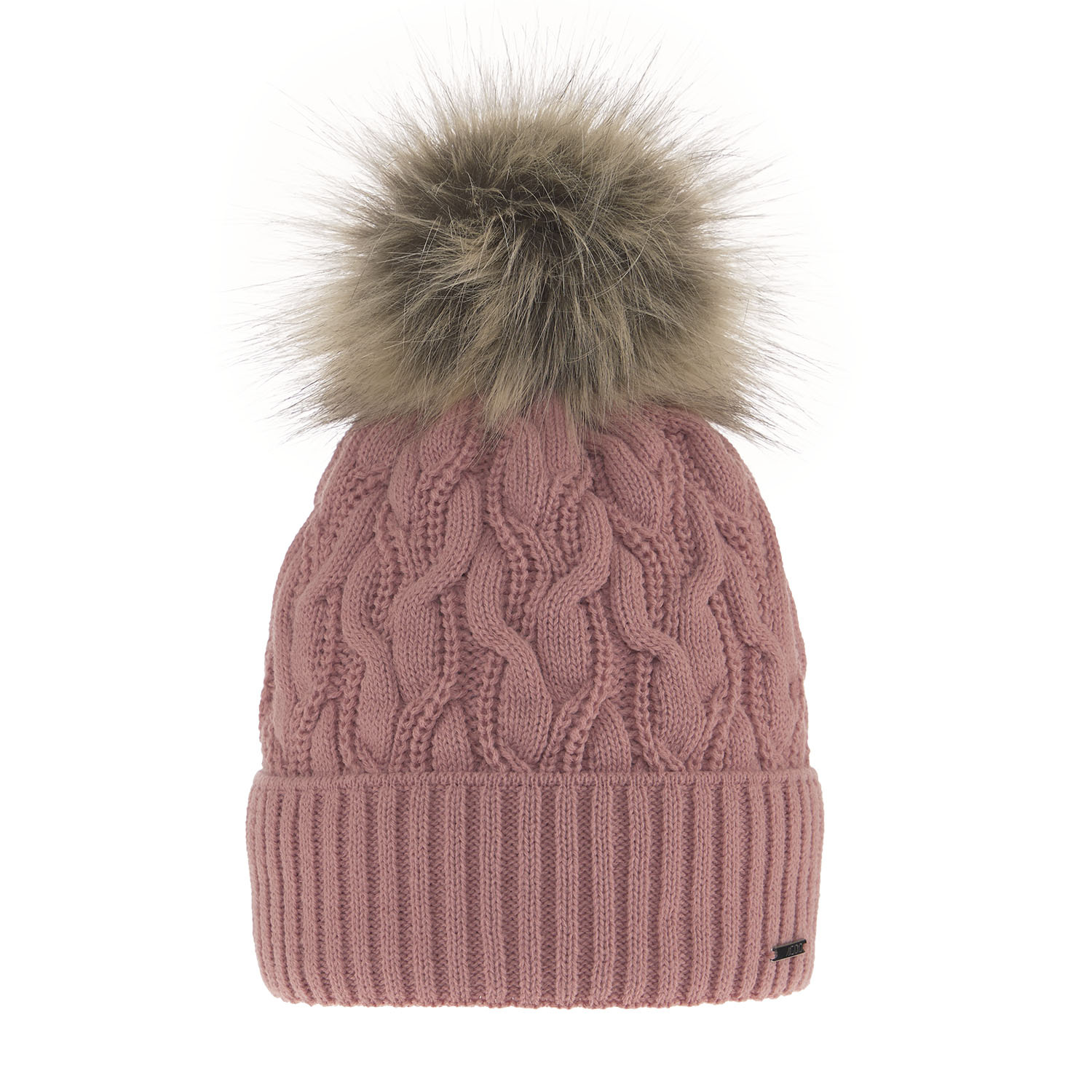 Wintermütze Damen mit Bommel Rosa Deva