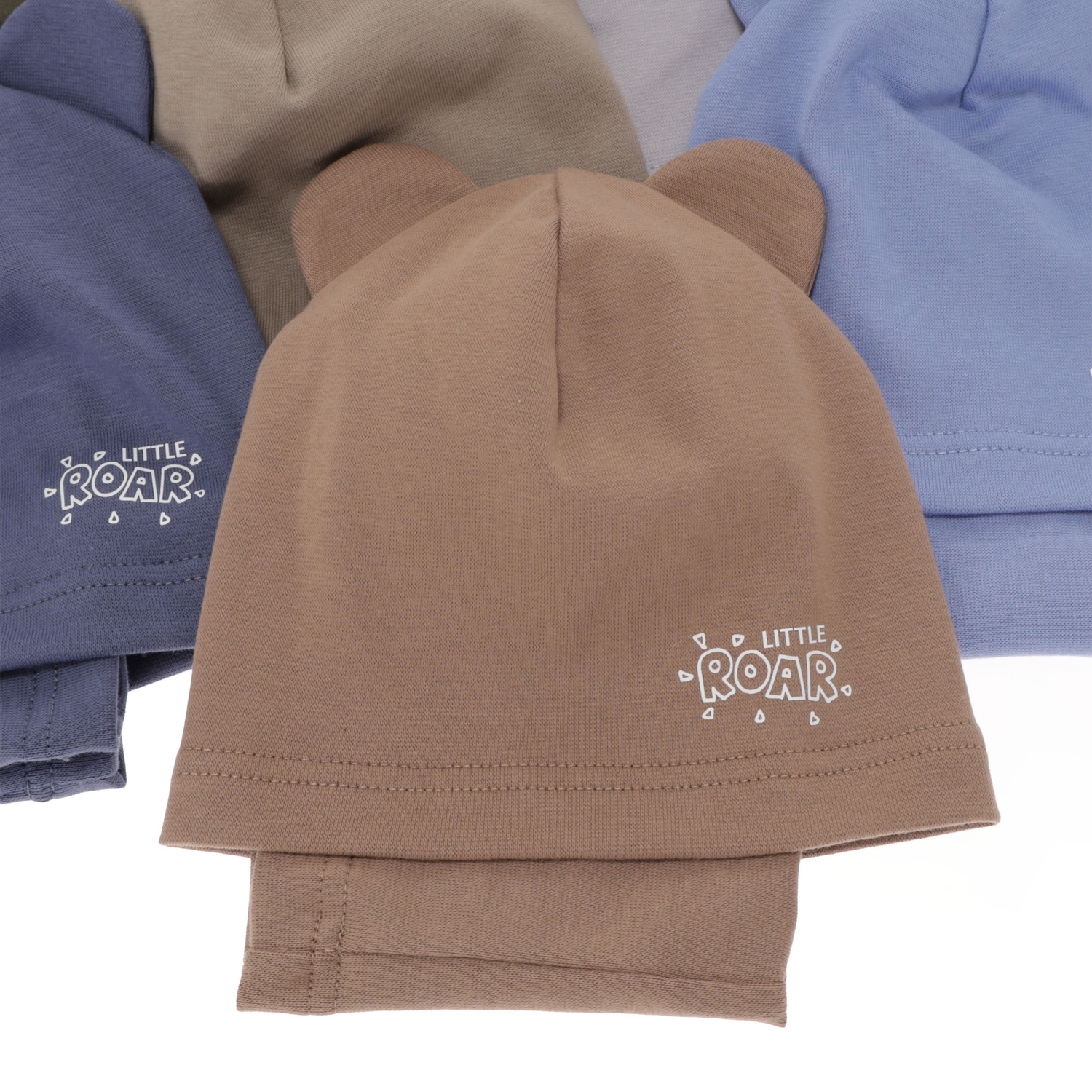 Herbst und Frühlingsset Jungen: Mütze und Schlauchschal Braun Cymes