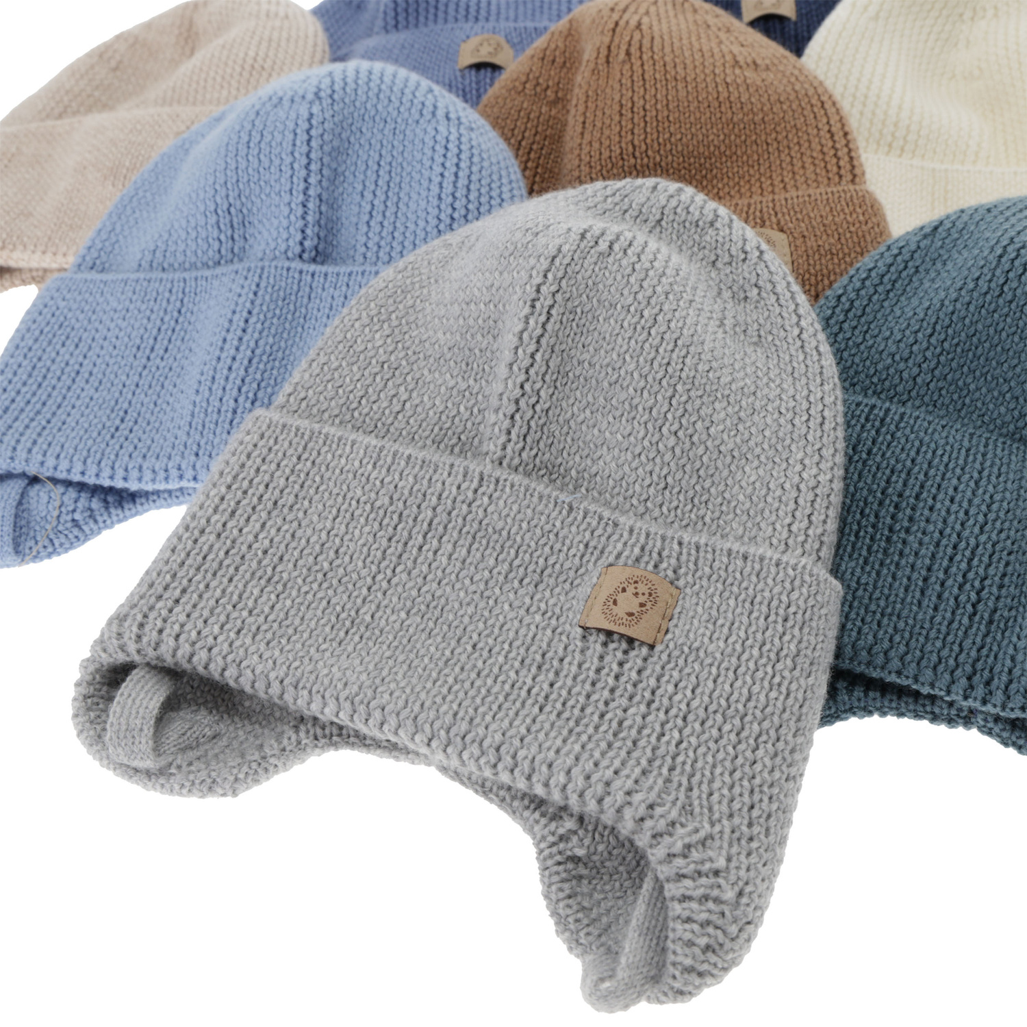 Herbst und Frühlingsmütze für Jungen, beige, 100% Merinowolle, Bakadi