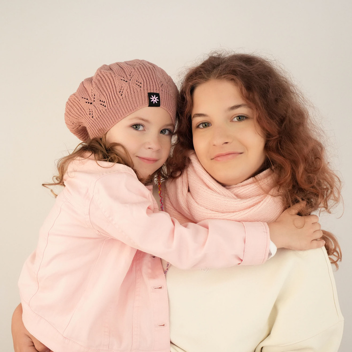 Herbst und Frühlingsmütze für Mädchen Beige Marcela