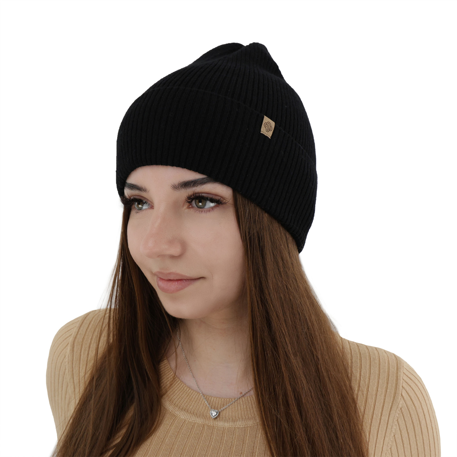 Herbst und Wintermütze Damen, hellrosa, mit Merinowolle und Kaschmir, Alineta