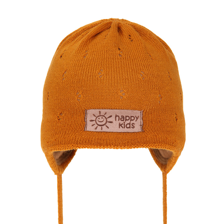Herbst und Frühlingsmütze für Jungen Orange Bobi